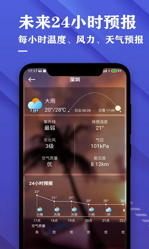日历天气预报截图