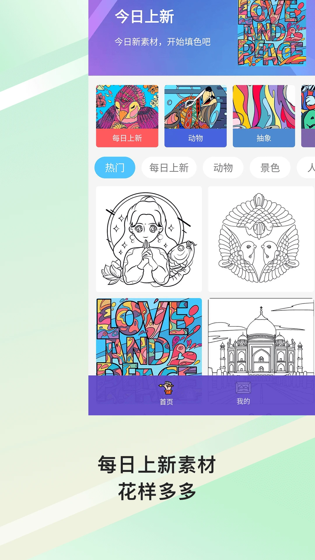 Paint数字填色截图