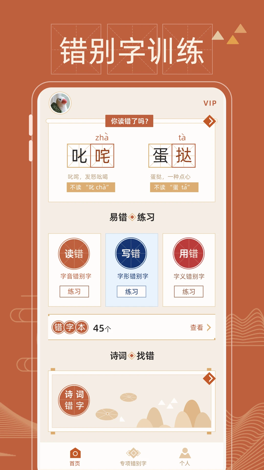 错别字纠错截图