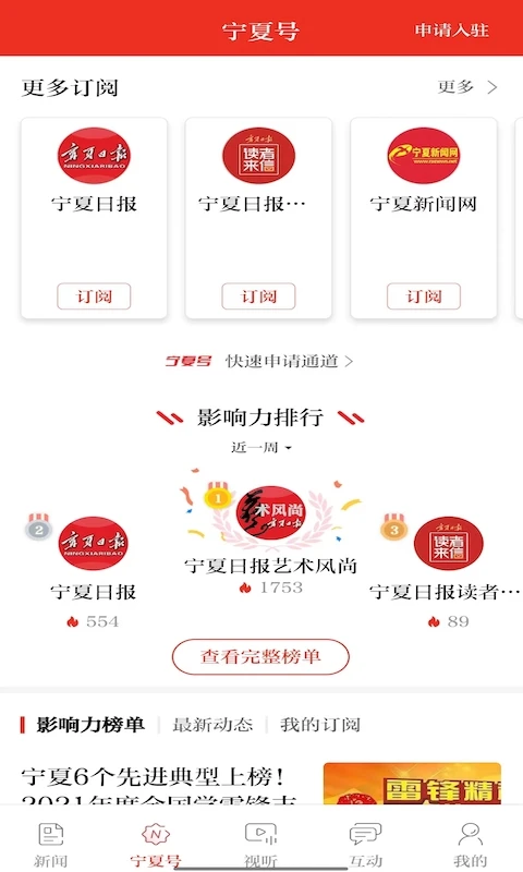 宁夏日报截图