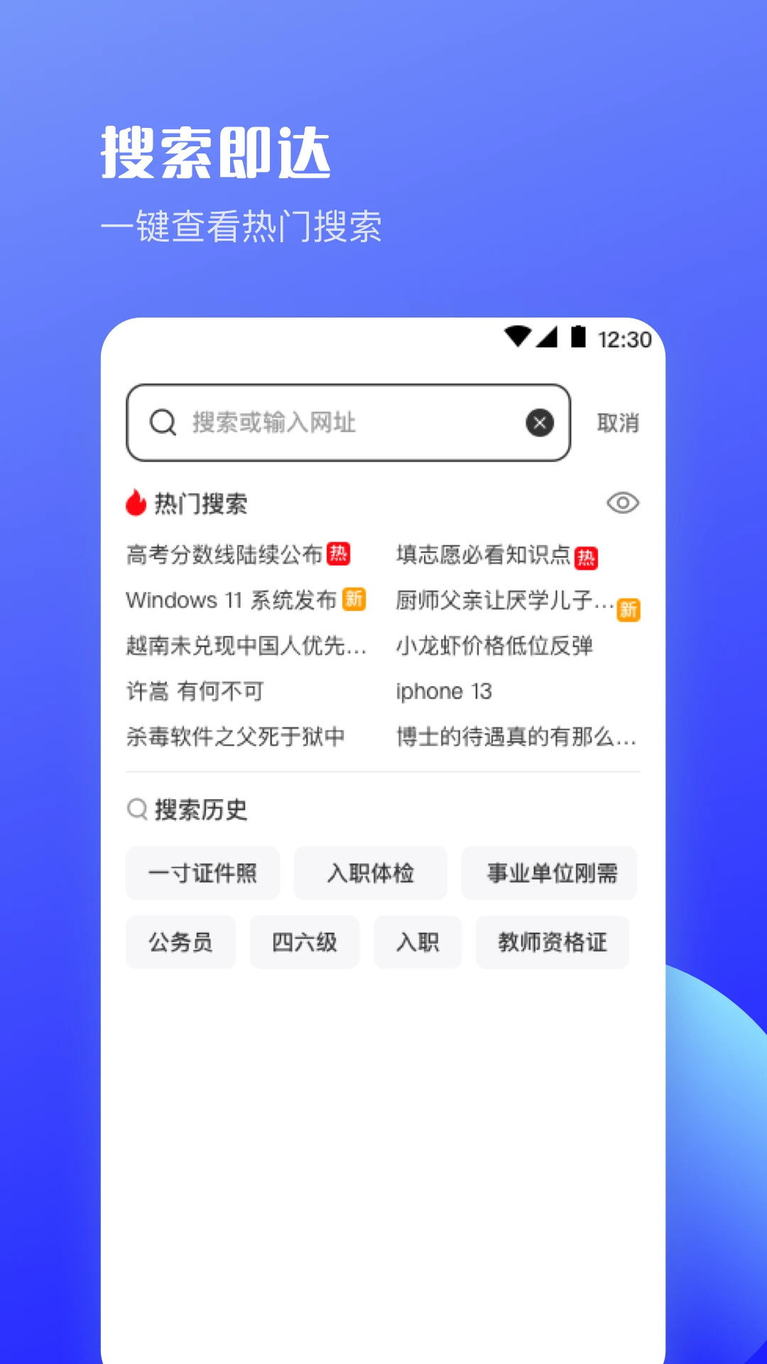 迷你浏览器截图