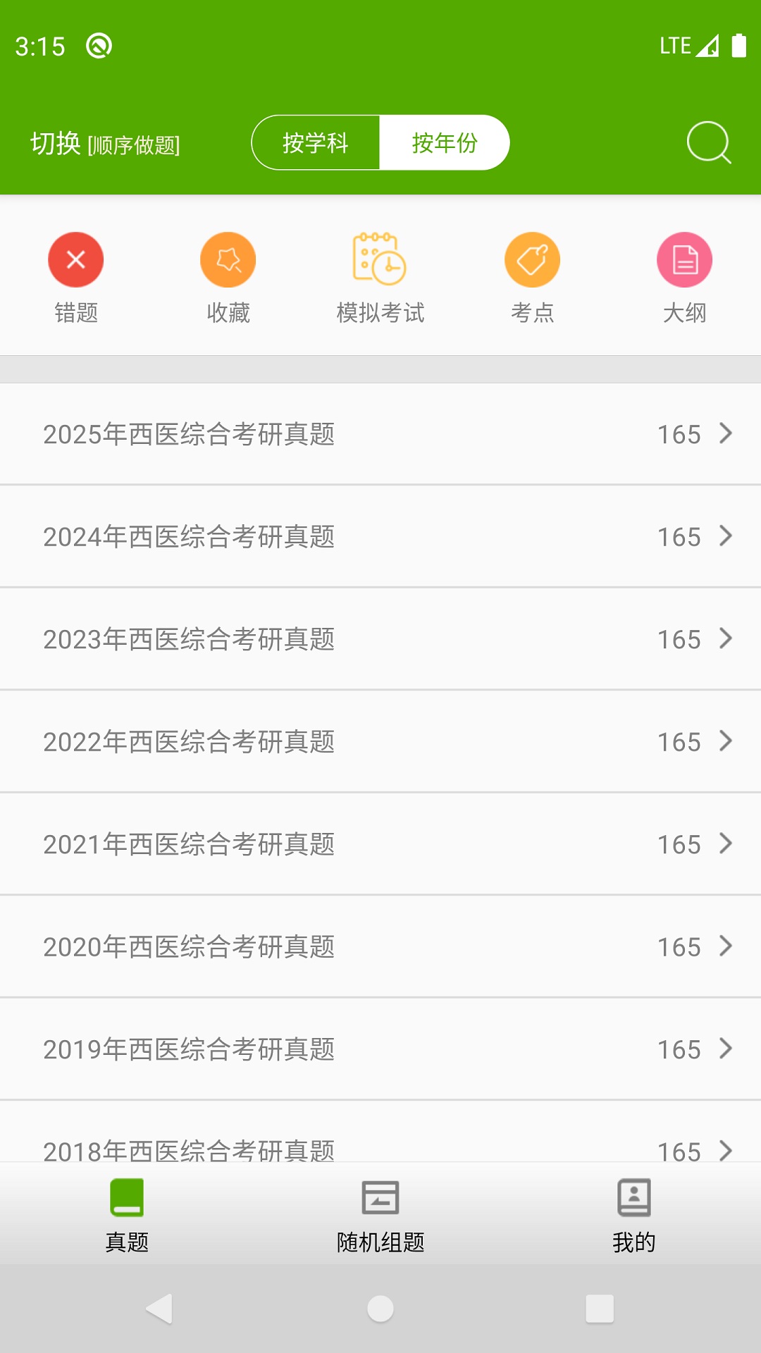 西医综合考研真题截图