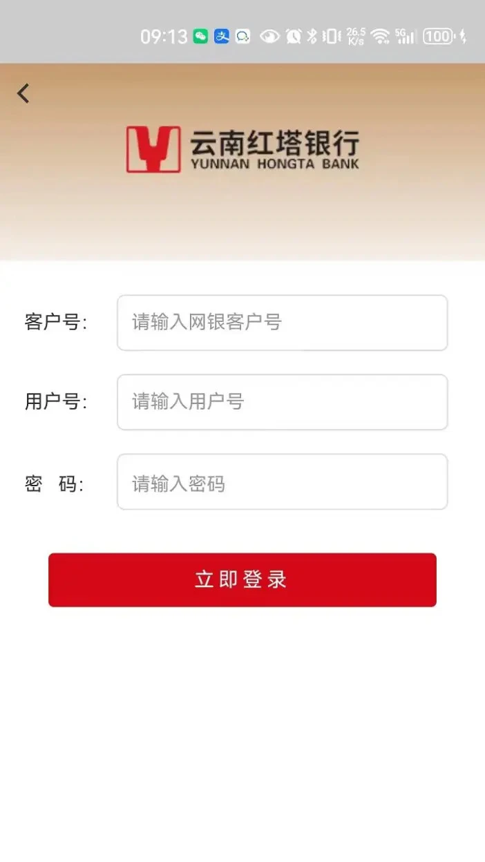云南红塔银行企业手机银行截图