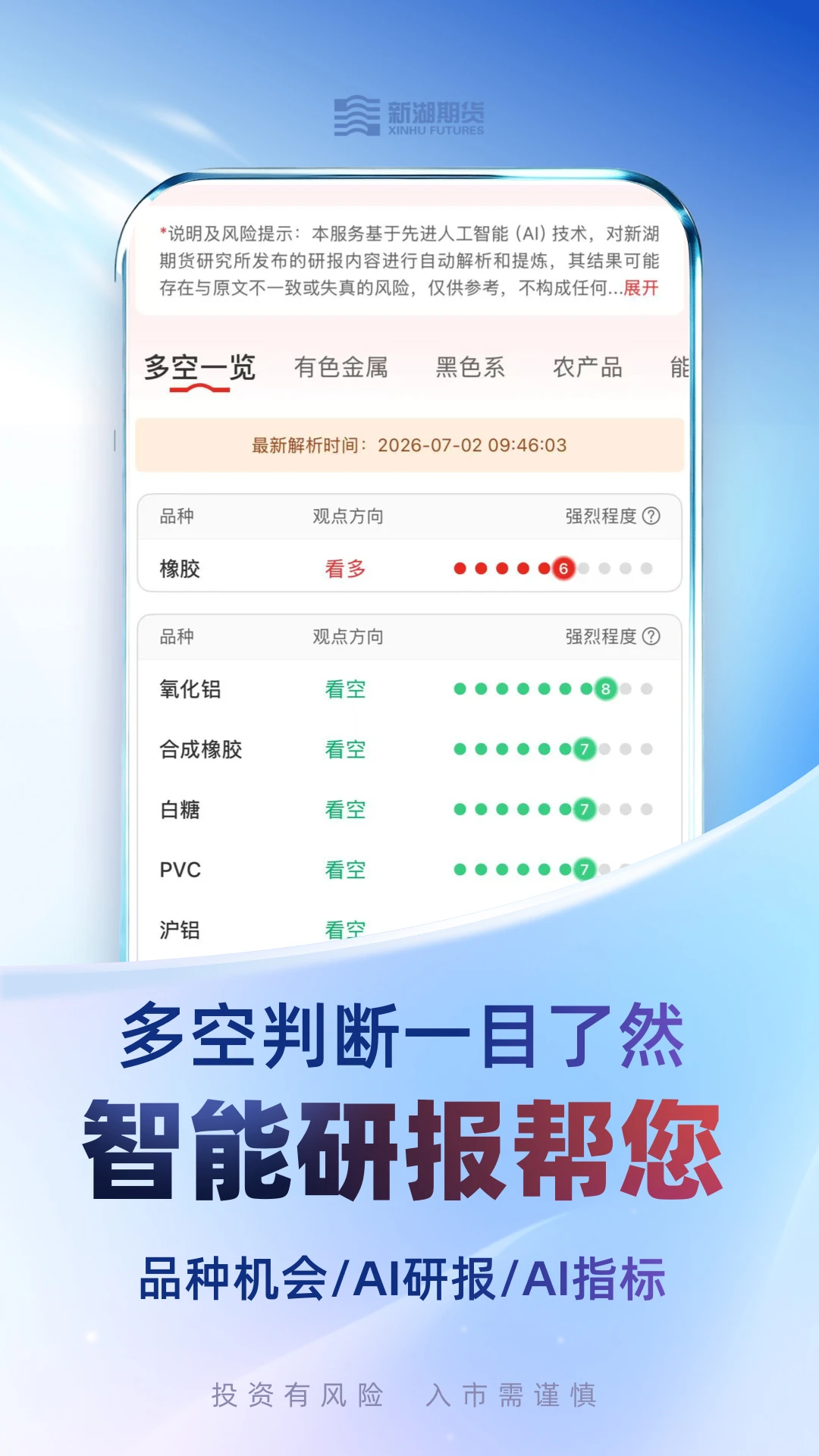 新湖期货开户交易截图