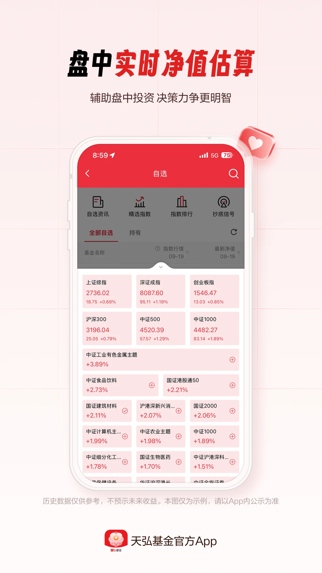 天弘基金截图