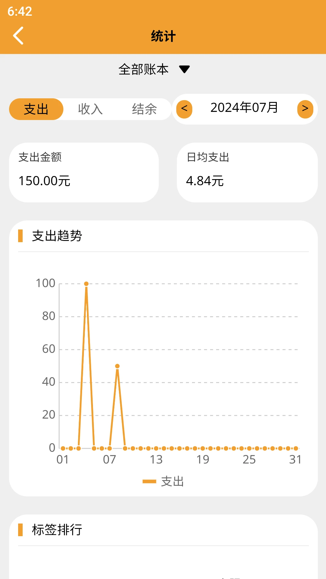 萝卜记账截图