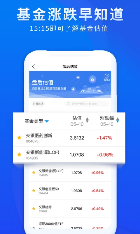 交银基金截图