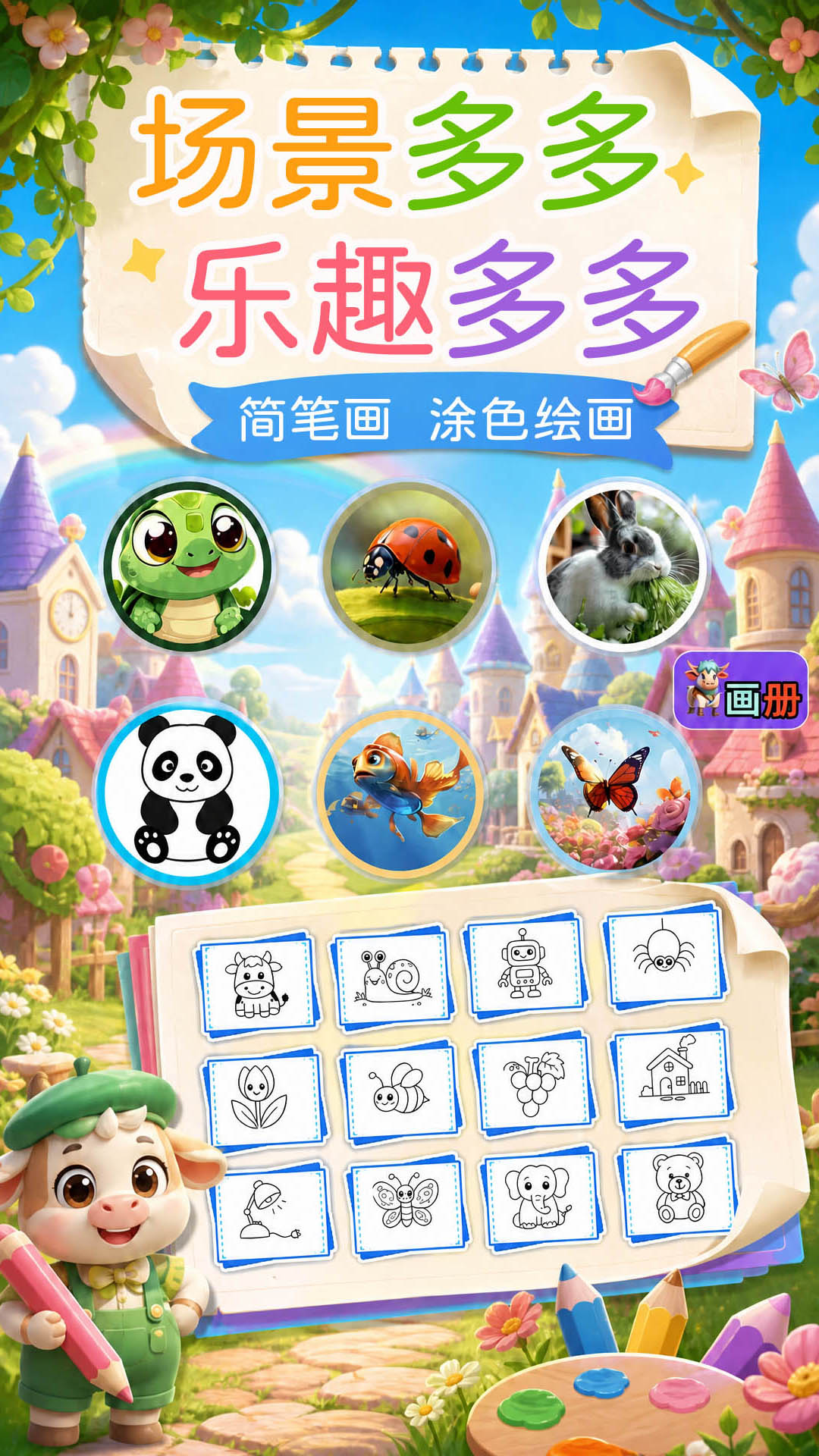 宝宝画画简笔画截图