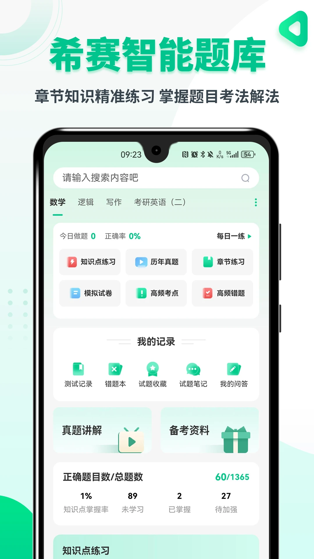 MBA联考题库截图