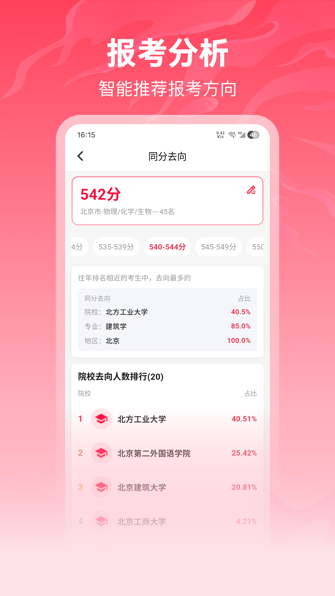 志愿填报高考截图