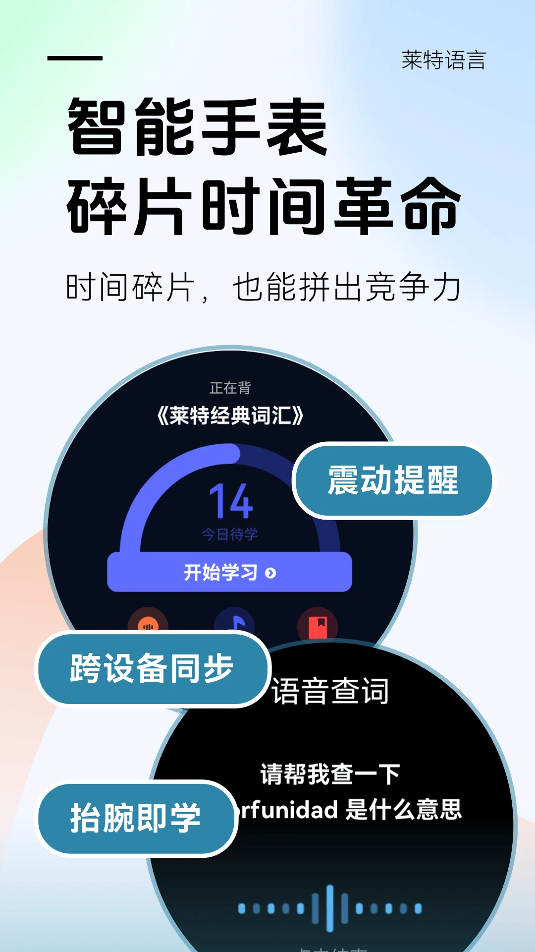 莱特西班牙语学习背单词截图