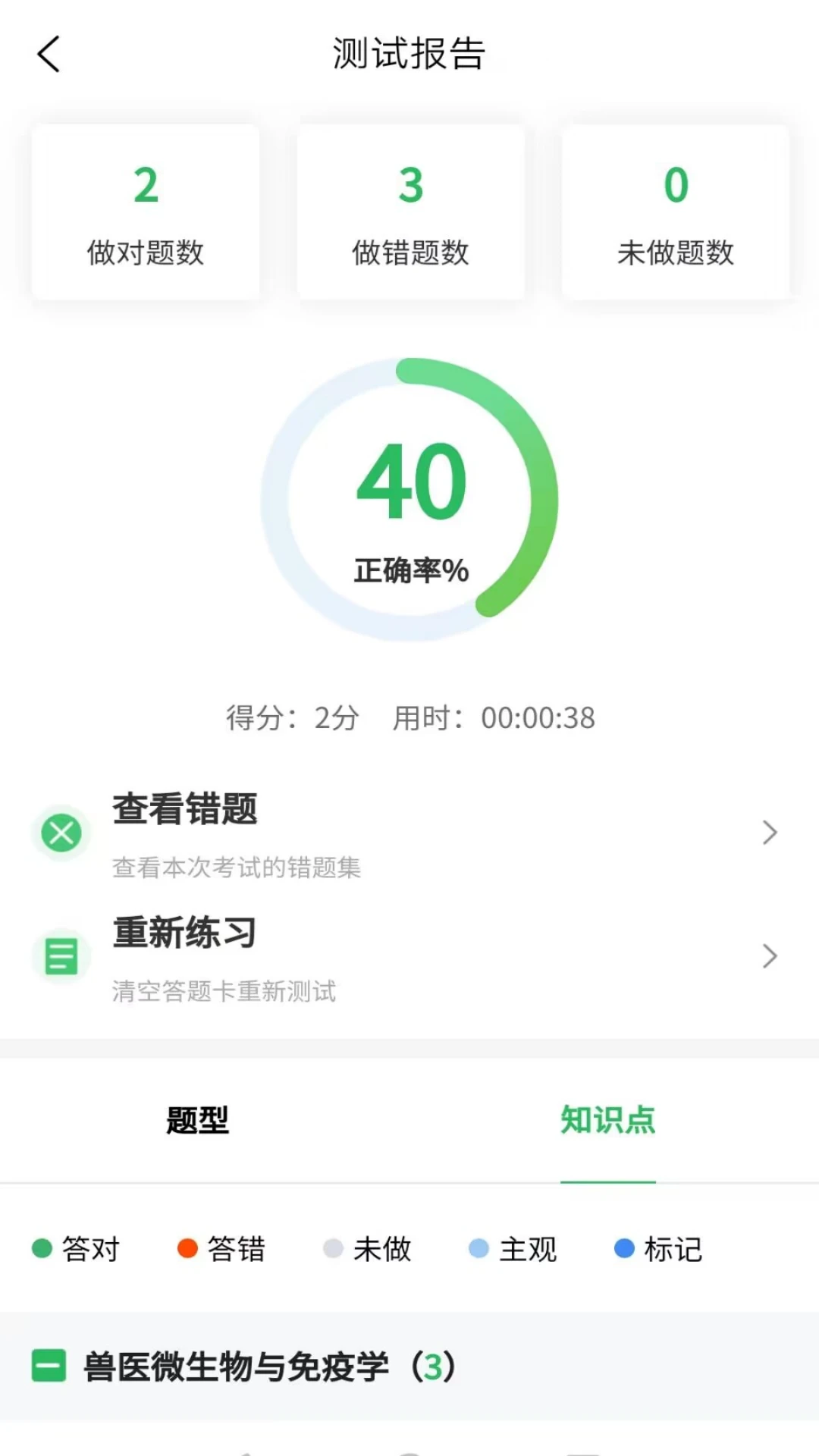 兽医资格考试题库截图