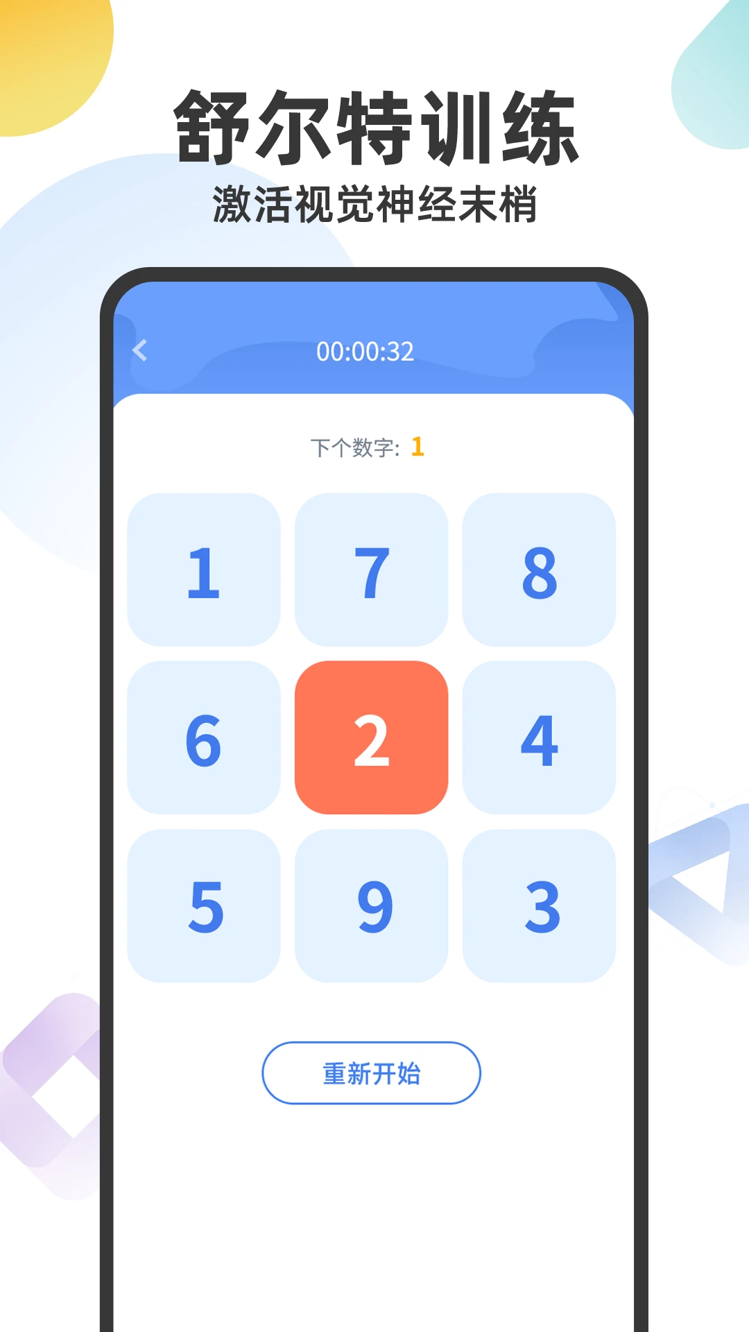 舒尔特注意力截图