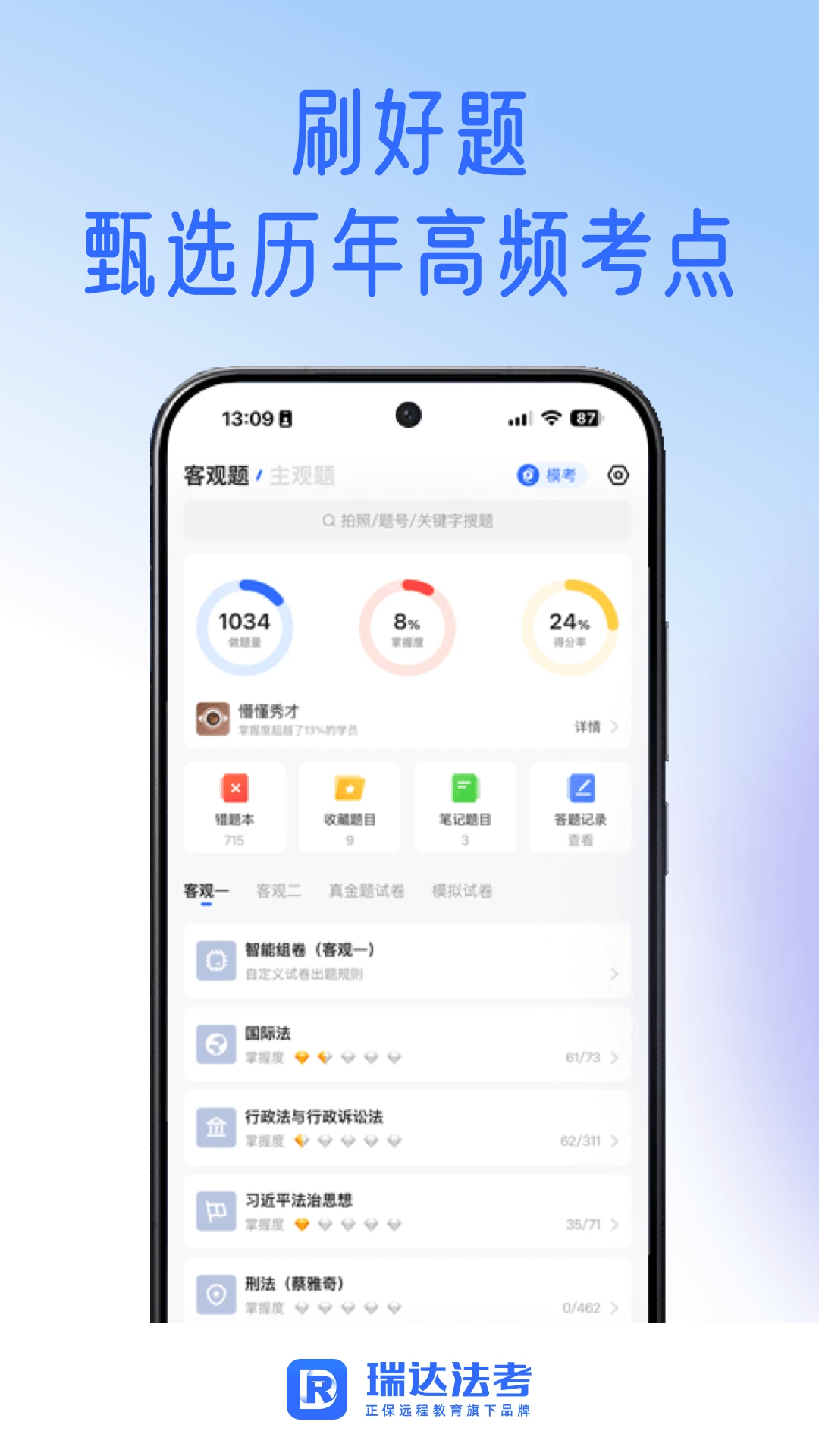 瑞达法考截图