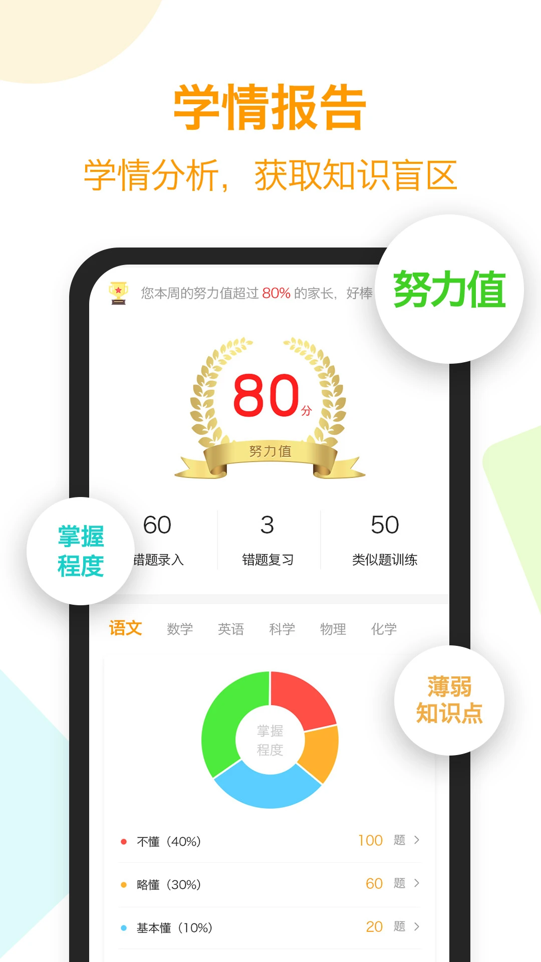 橙果错题本截图